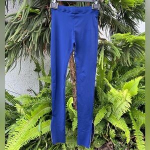 Isabel Marant Navy Blue Ankle Zip Leggings | Medium